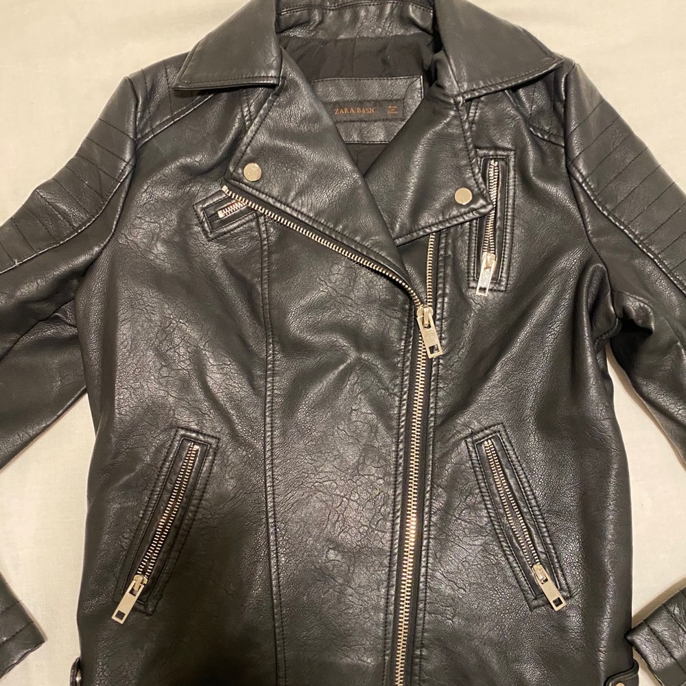 Zara leather jacket